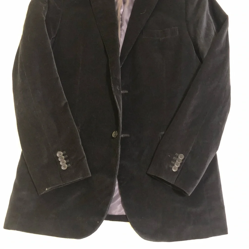 Banana republic velvet sports coat, black, EUC - Picture 12 of 13